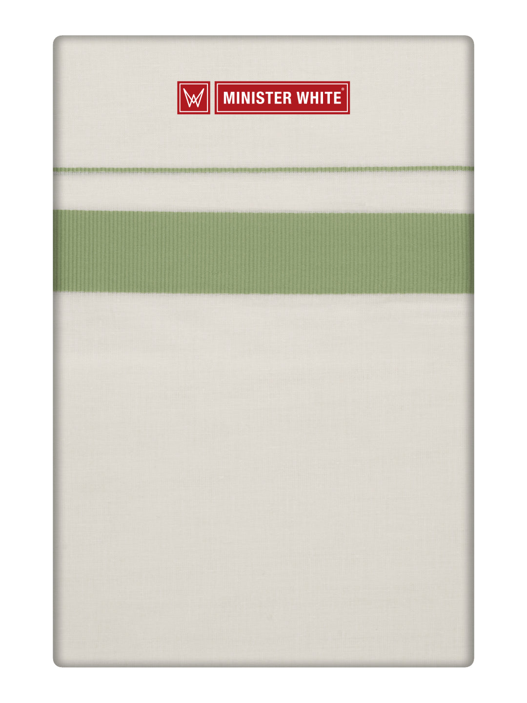 Men's Cotton Kara Leaf Green Fancy Border Double Layer Dhoti Eranad