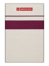 Men's Cotton Kara Burgundy Fancy Border Double Layer Dhoti Eranad