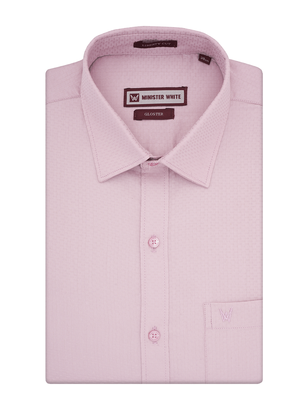 Men's Premium Poly Cotton Regular Fit Pink Colour Shirt Gloster