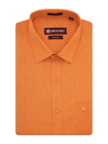 Mens Cotton Regular Fit Orange Colour Shirt Festive