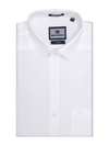 Mens Cotton Linen White Smart Fit Shirt Clife