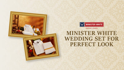 Minister white wedding set for the perfect look