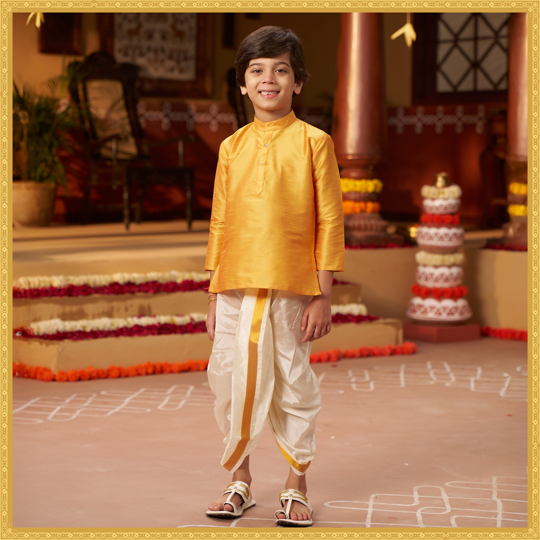 Minister White Kids Kurta Combo Collection