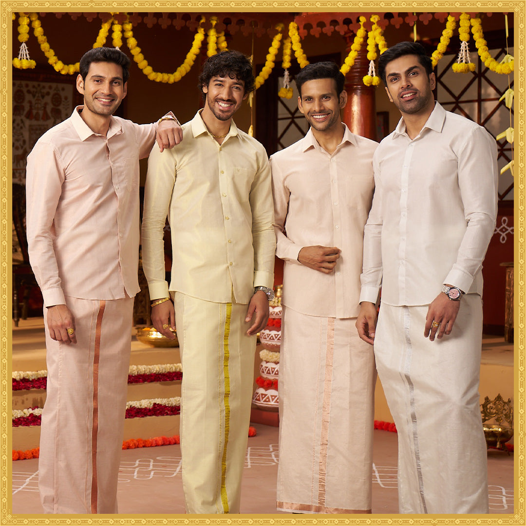 Tissue Dhoti Combo