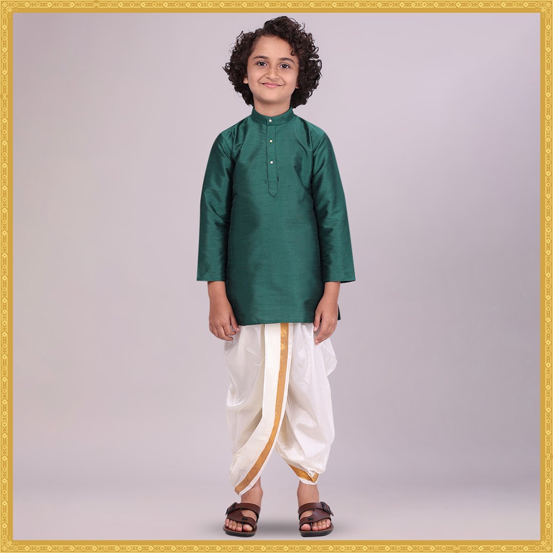 Kids Kurta & Panchakacham Combo