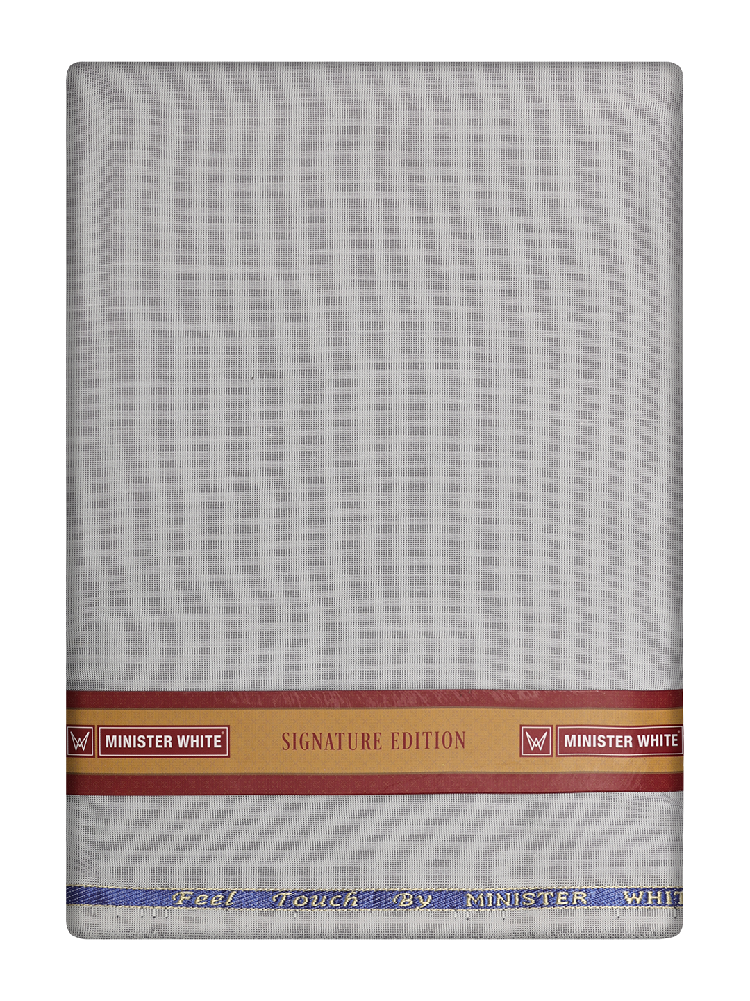 Mens Plain Cotton Blend Ash Grey Color Shirting Feel Touch