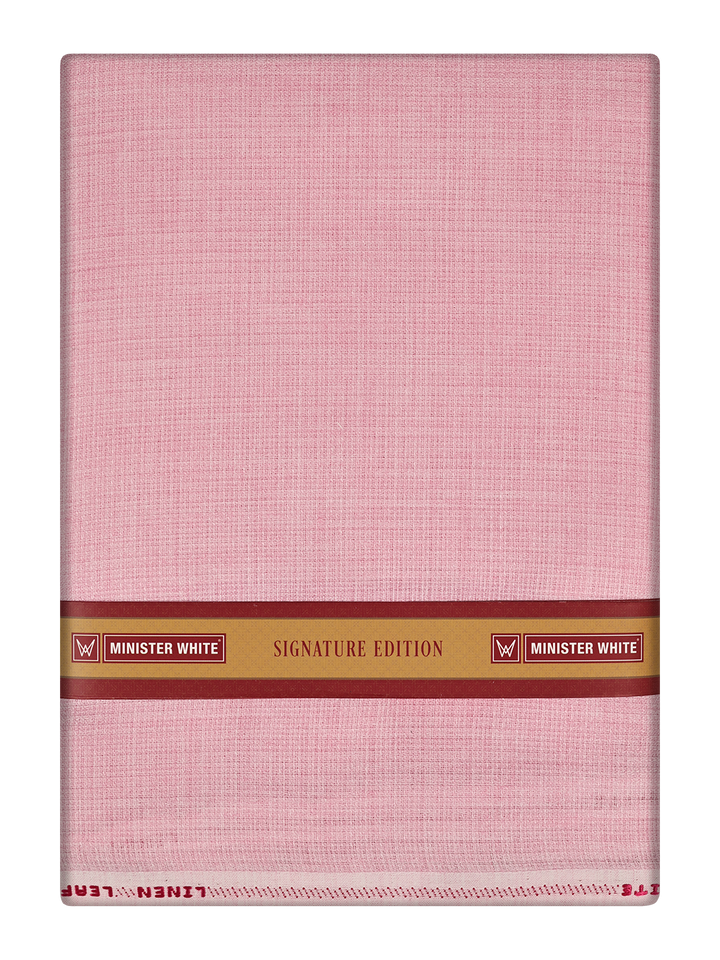Mens Plain Cotton Blend Pink Color Shirting Feel Touch