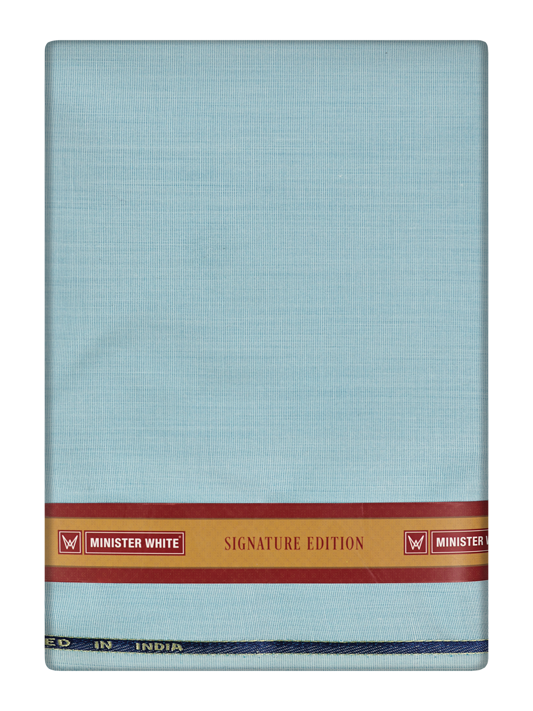 Mens Plain Cotton Blend Sky Blue Color Shirting Feel Touch