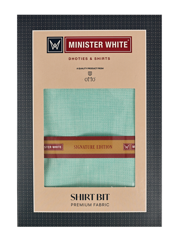 Mens Plain Cotton Linen Sky Blue Color Shirting Linen Leaf