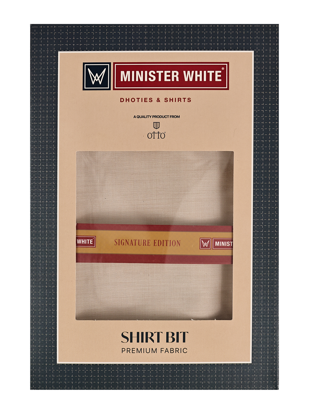 Mens Plain Cotton Blend Cream Color Shirting Feel Touch