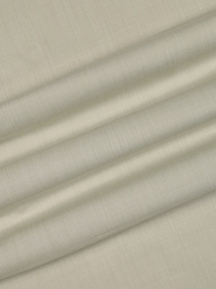 Mens Plain Cotton Linen Beige Color Shirting Linen Leaf