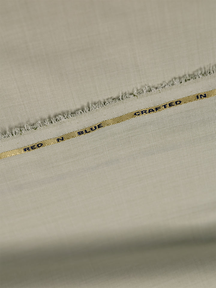 Mens Plain Cotton Linen Beige Color Shirting Linen Leaf