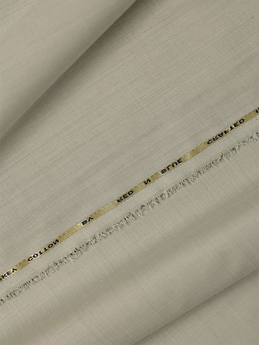 Mens Plain Cotton Linen Beige Color Shirting Linen Leaf