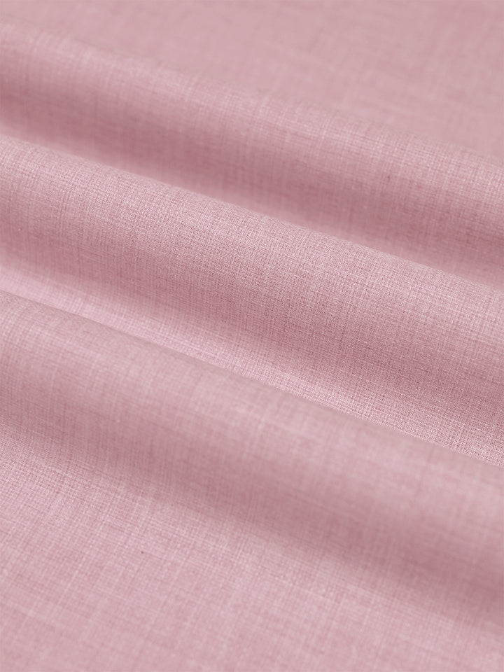 Mens Plain Cotton Blend Pink Color Shirting Feel Touch