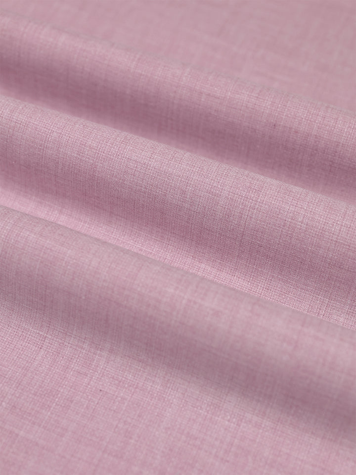 Mens Plain Cotton Linen Pink Color Shirting Linen Leaf