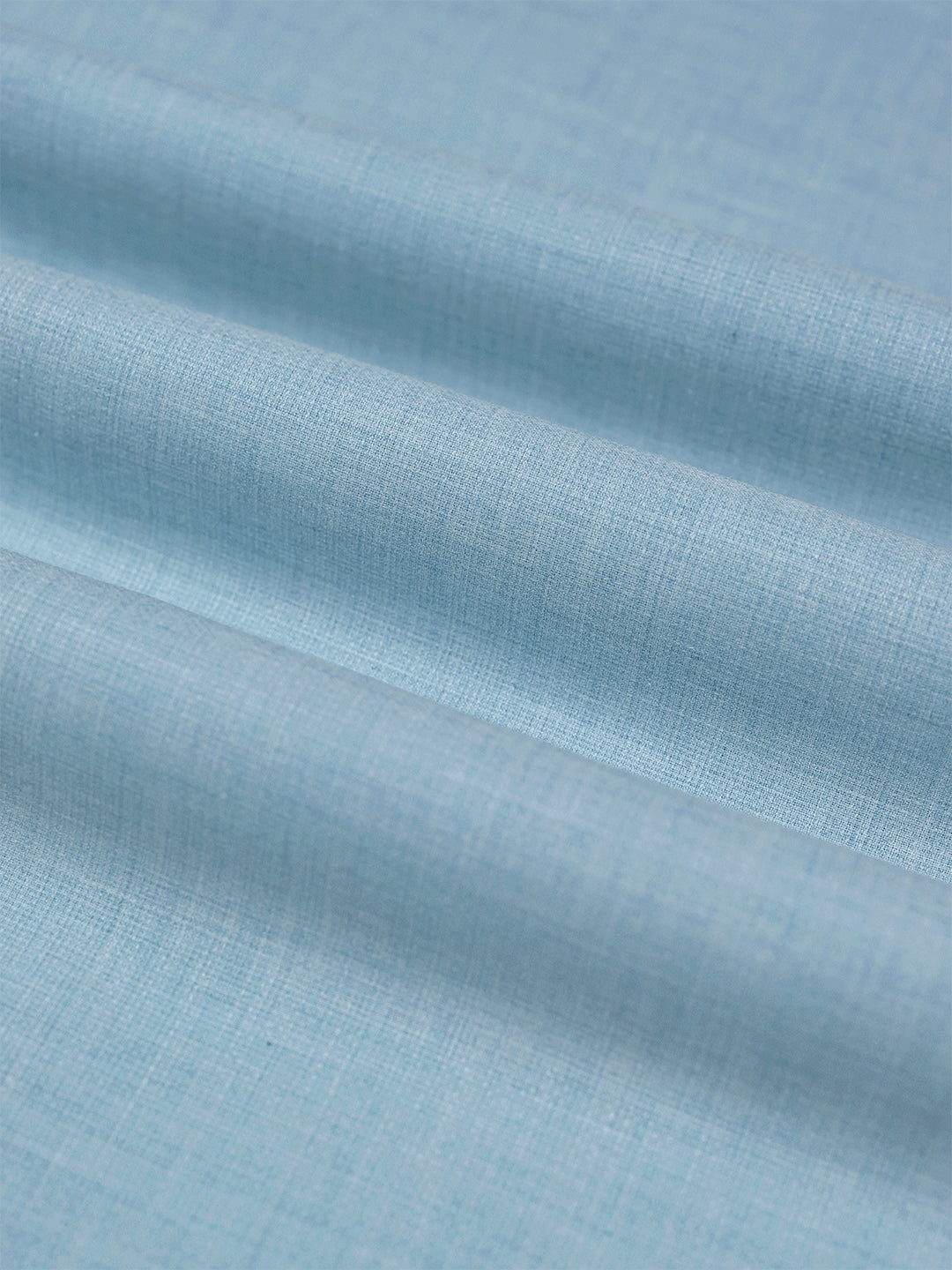 Mens Plain Cotton Linen Sky Blue Color Shirting Linen Leaf