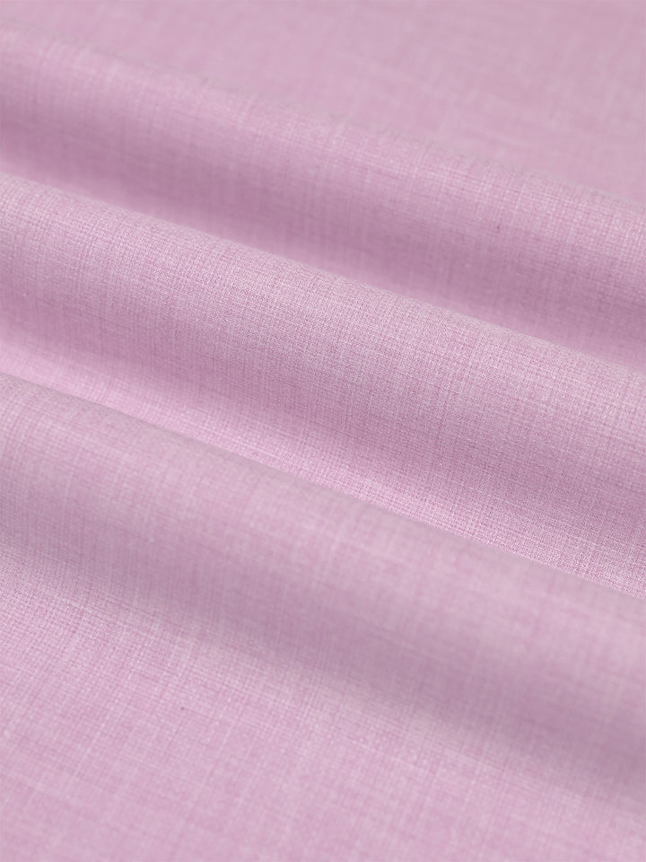 Mens Plain Cotton Blend Pink Color Shirting Feel Touch