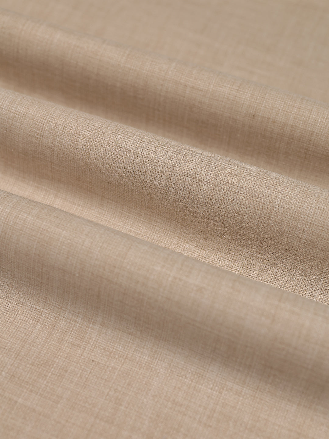 Mens Plain Cotton Linen Cream Color Shirting Linen Leaf