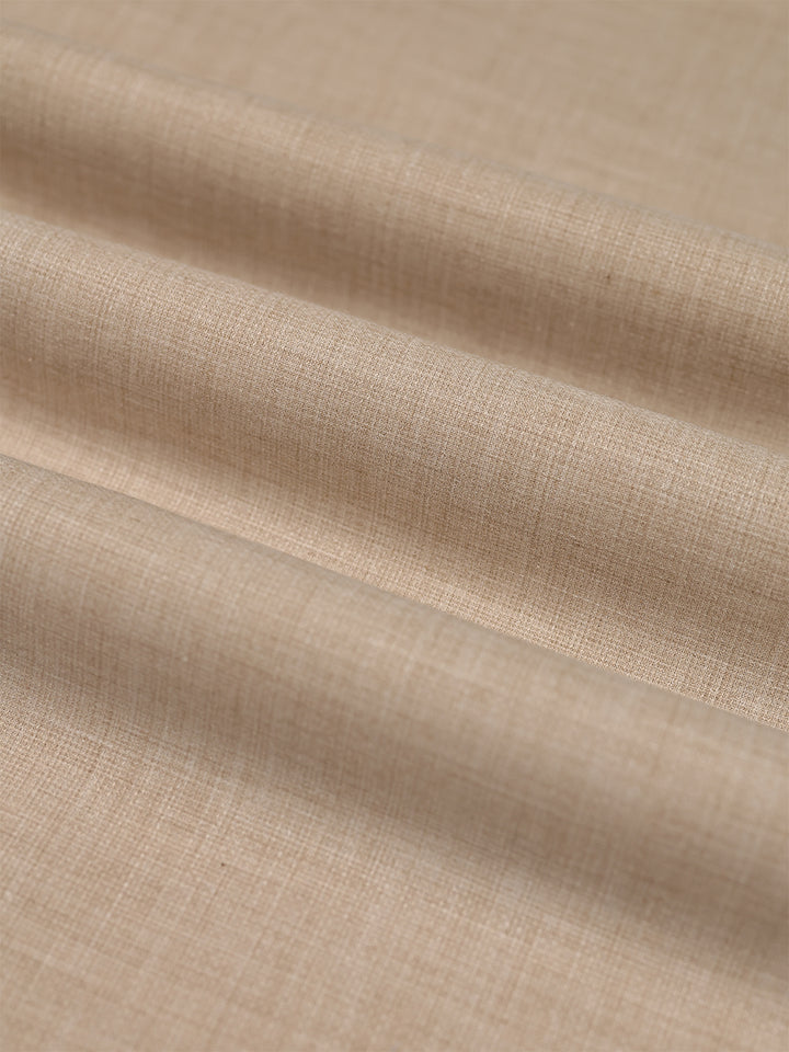 Mens Plain Cotton Linen Cream Color Shirting Linen Leaf