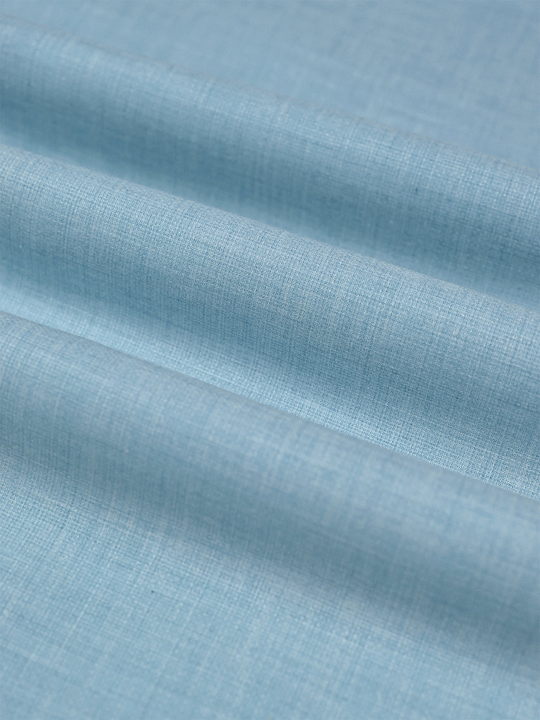 Mens Plain Cotton Blend Blue Color Shirting Feel Touch