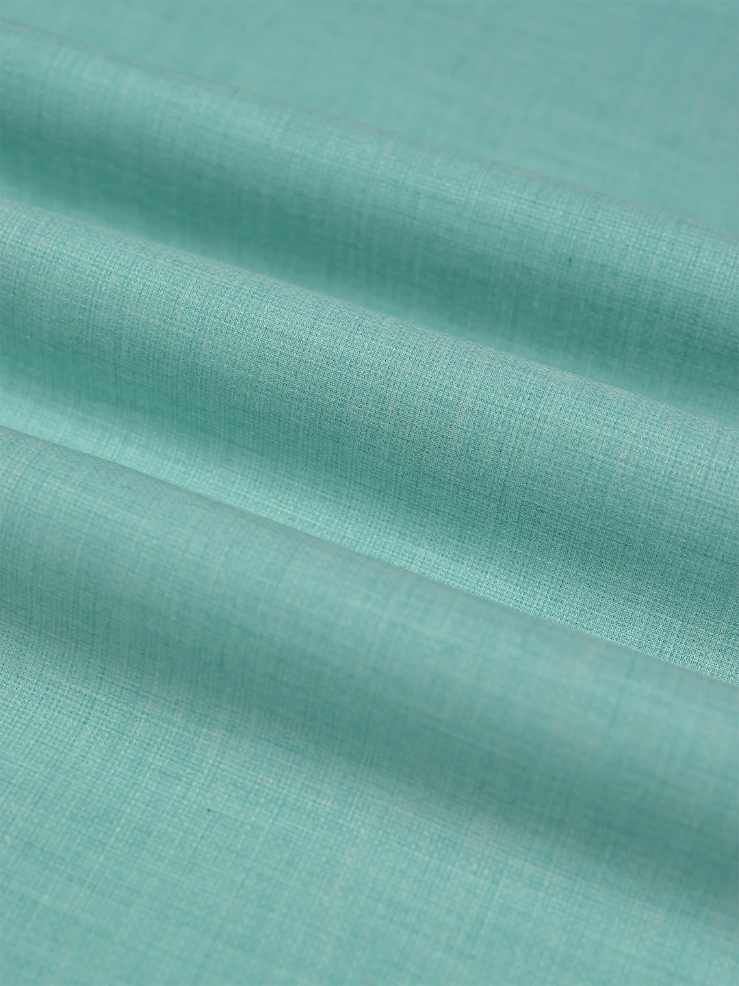 Mens Plain Cotton Linen Aqua Blue Color Shirting Linen Leaf