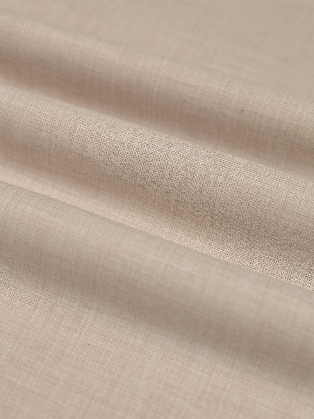 Mens Plain Cotton Linen Beige Color Shirting Linen Leaf