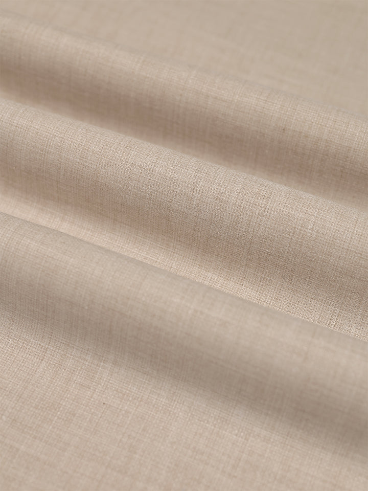 Mens Plain Cotton Linen Beige Color Shirting Linen Leaf