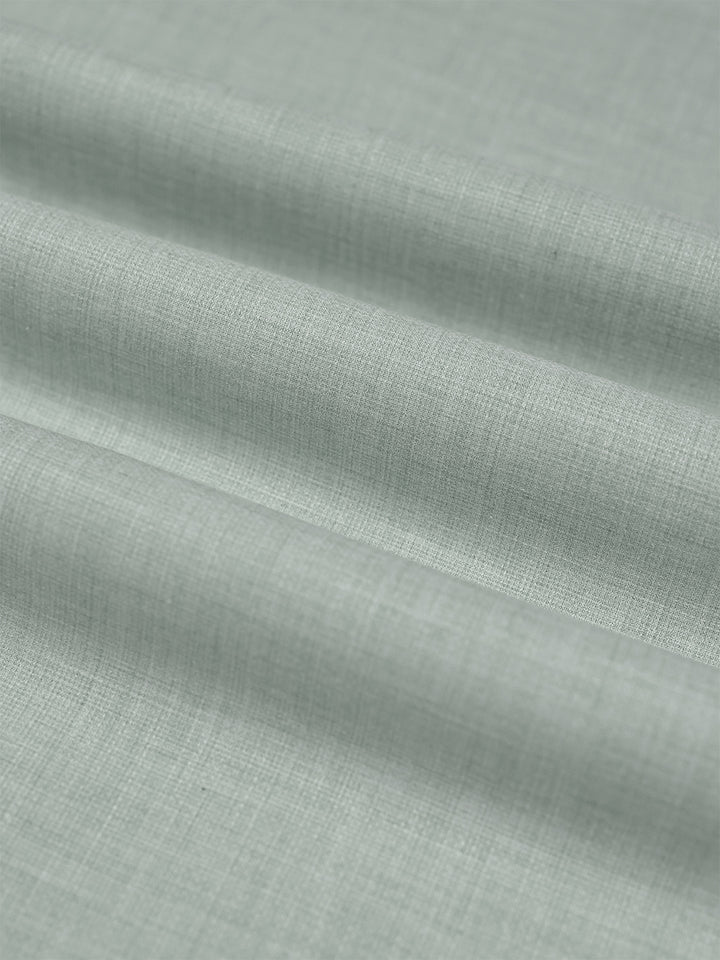 Mens Plain Cotton Blend Pista Green Color Shirting Feel Touch