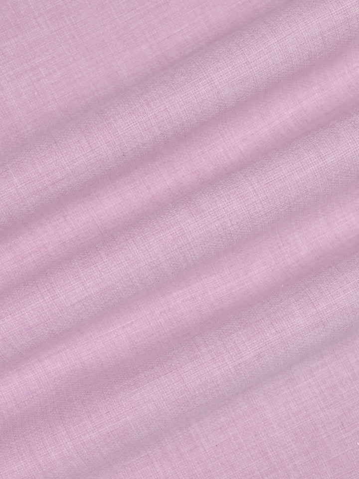 Mens Plain Cotton Blend Pink Color Shirting Feel Touch