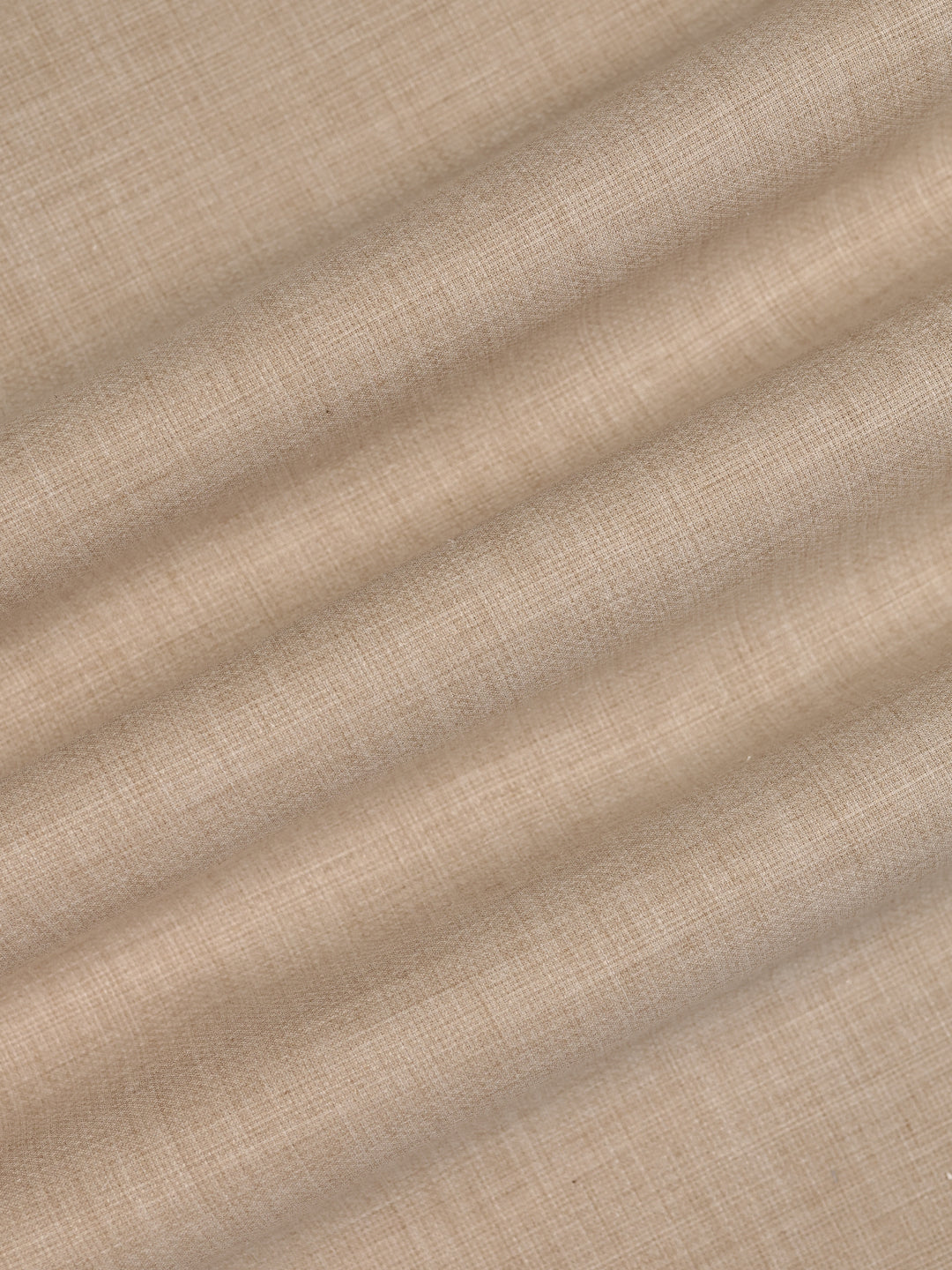 Mens Plain Cotton Linen Cream Color Shirting Linen Leaf