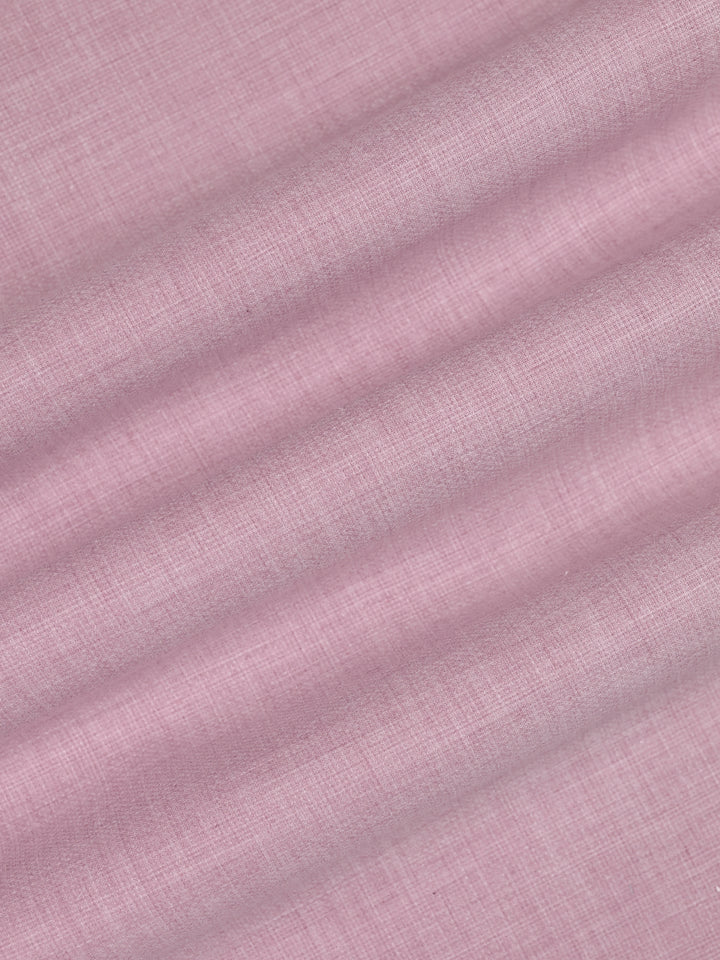 Mens Plain Cotton Linen Pink Color Shirting Linen Leaf