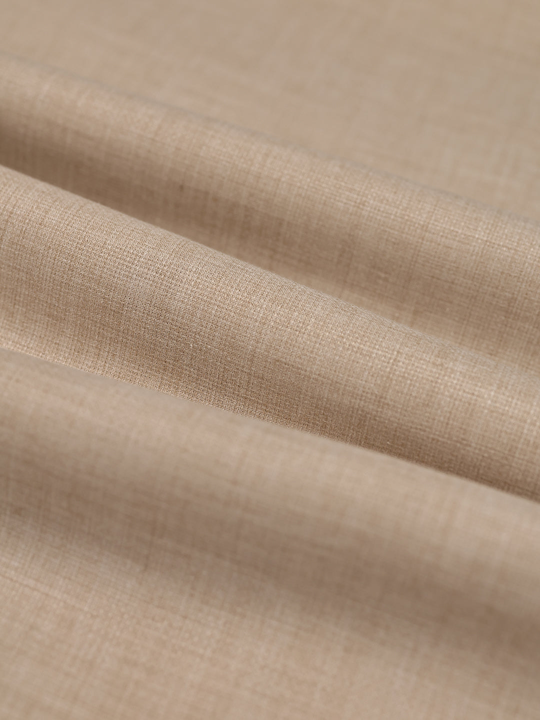 Mens Plain Cotton Linen Cream Color Shirting Linen Leaf