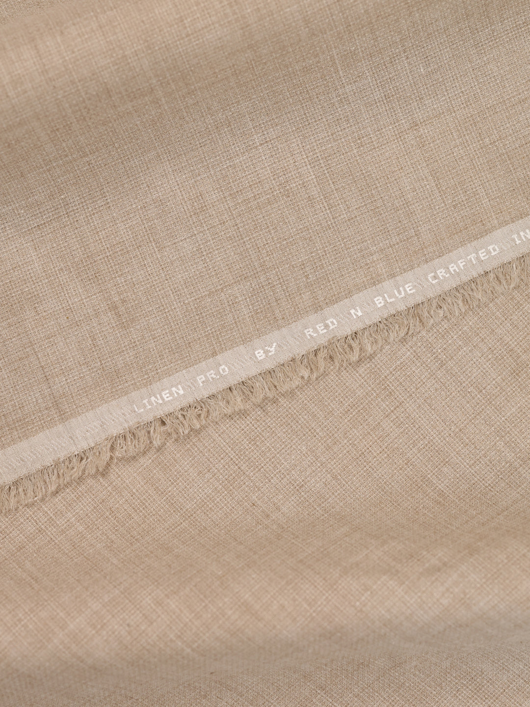 Mens Plain Cotton Linen Cream Color Shirting Linen Leaf