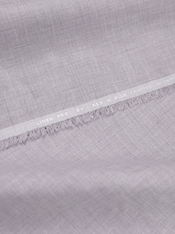 Mens Plain Cotton Blend Light Lavender Color Shirting Feel Touch