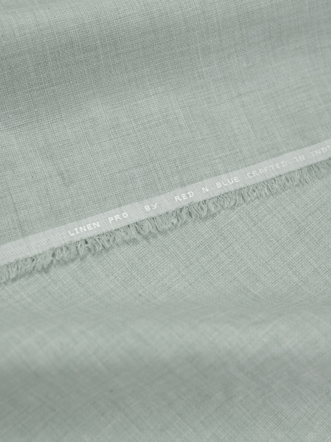 Mens Plain Cotton Blend Pista Green Color Shirting Feel Touch