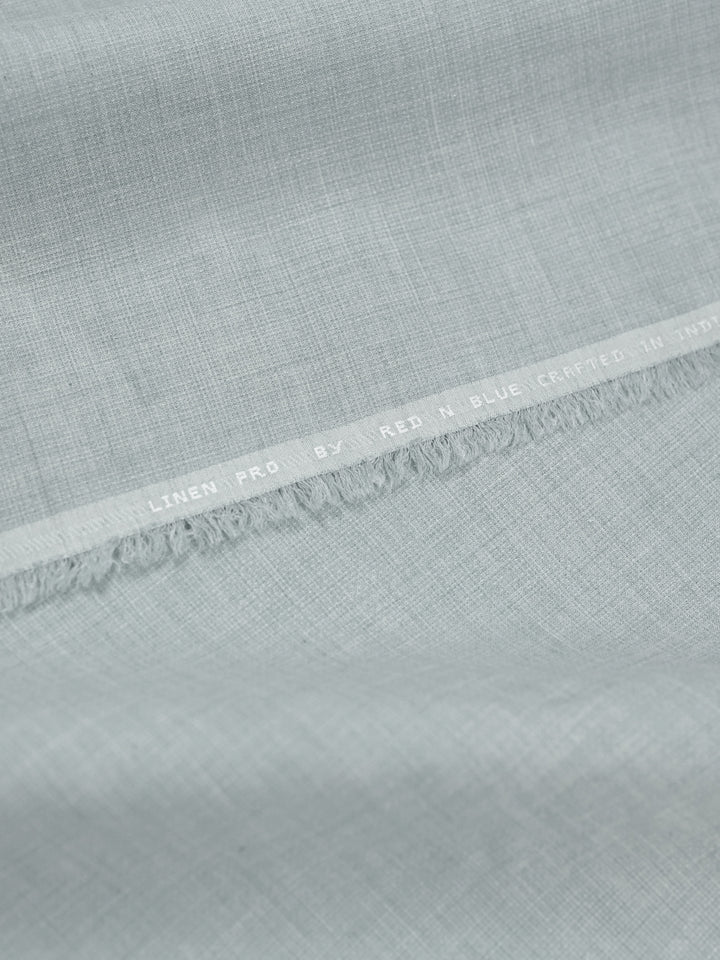 Mens Plain Cotton Blend Ash Grey Color Shirting Feel Touch