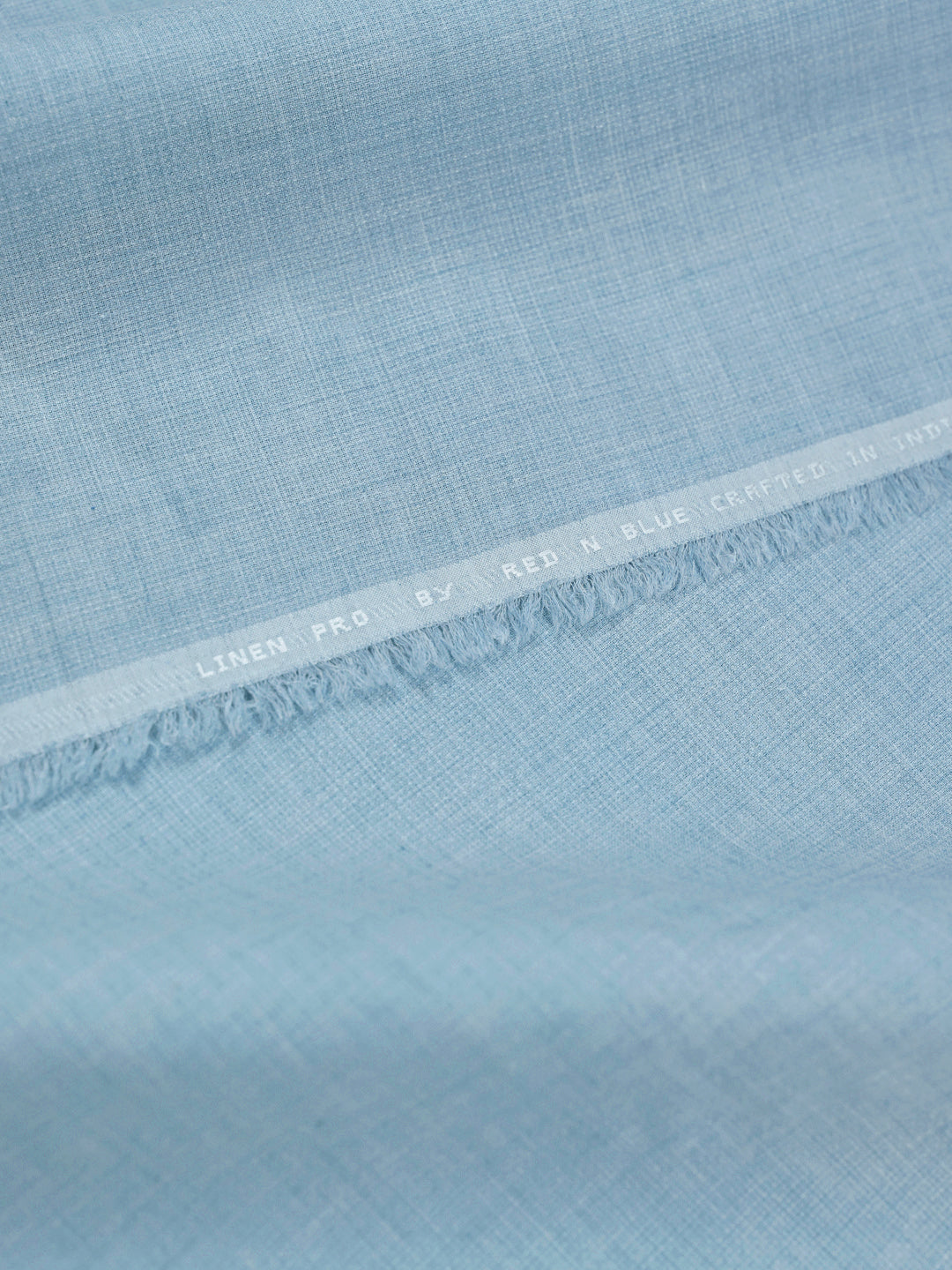 Mens Plain Cotton Linen Sky Blue Color Shirting Linen Leaf
