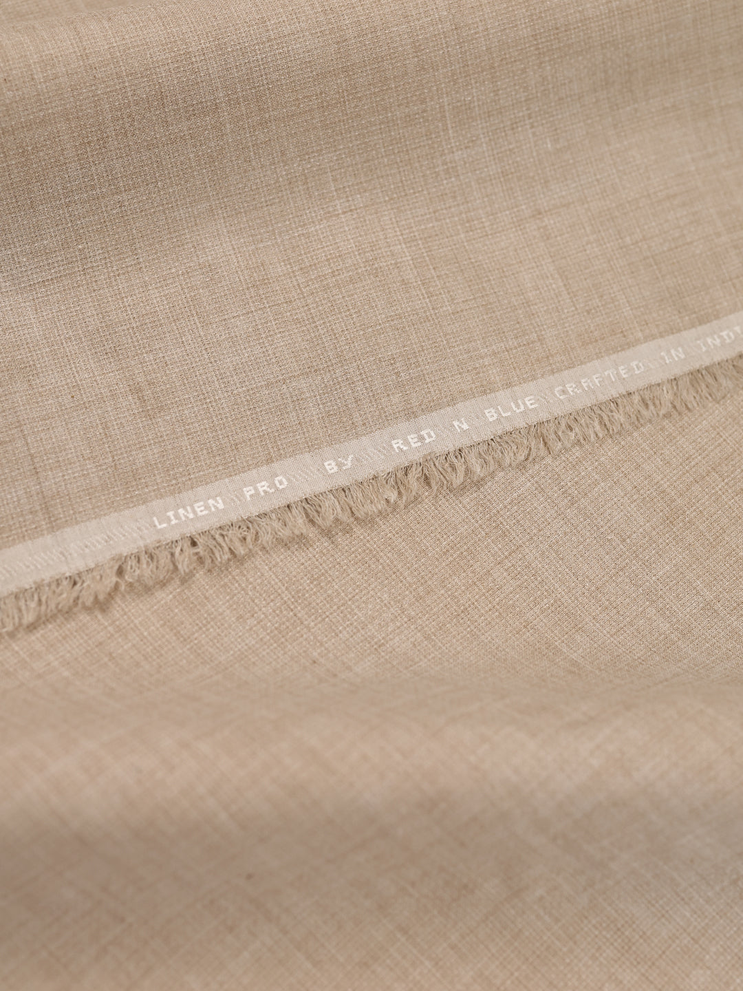 Mens Plain Cotton Linen Cream Color Shirting Linen Leaf