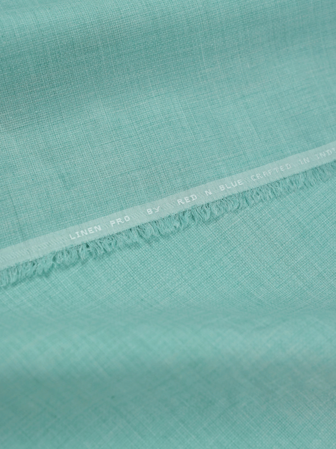 Mens Plain Cotton Linen Aqua Blue Color Shirting Linen Leaf