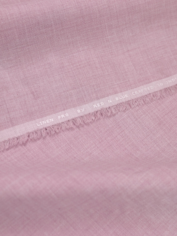 Mens Plain Cotton Linen Pink Color Shirting Linen Leaf