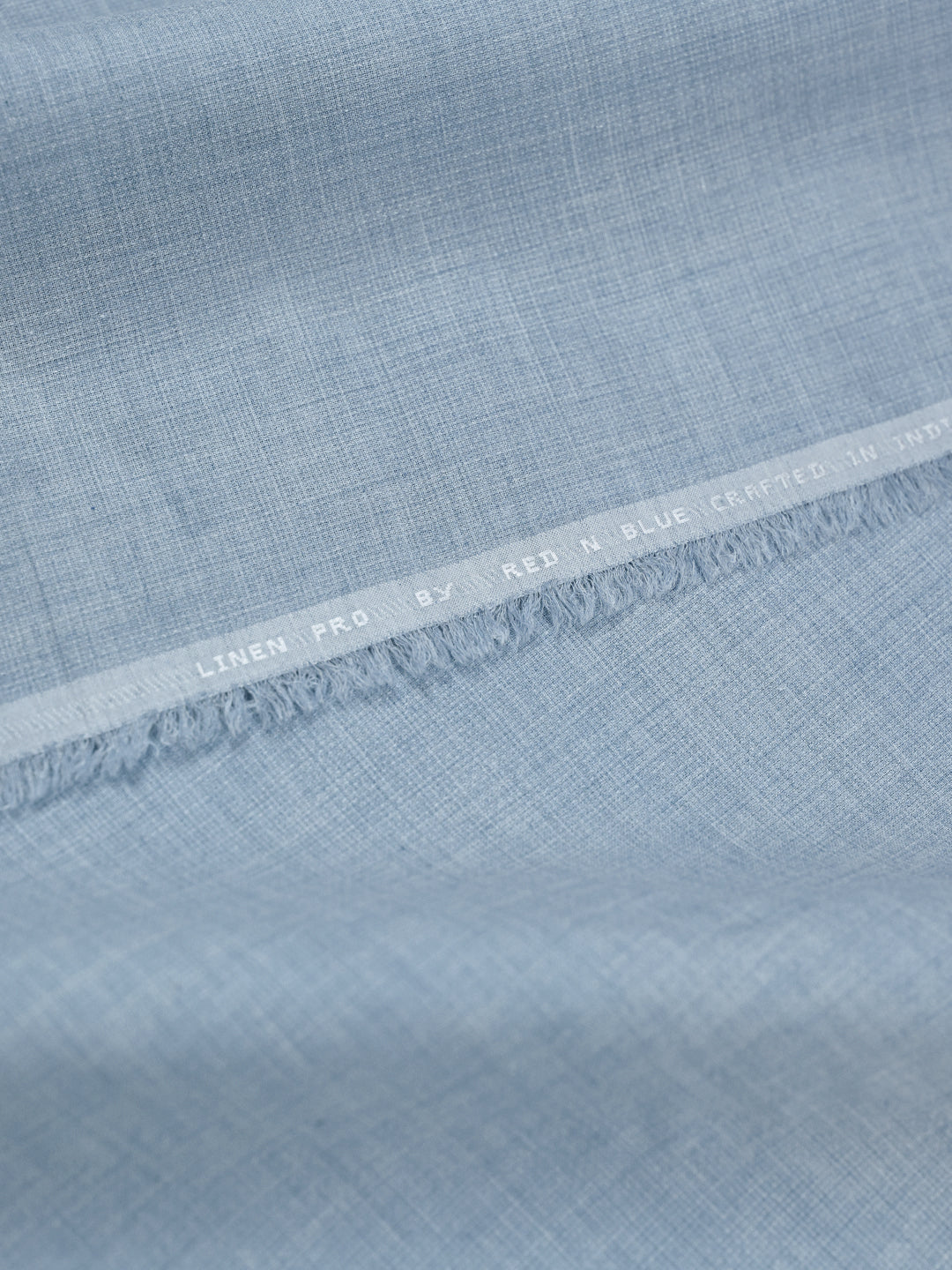 Mens Plain Cotton Blend Blue Color Shirting Feel Touch