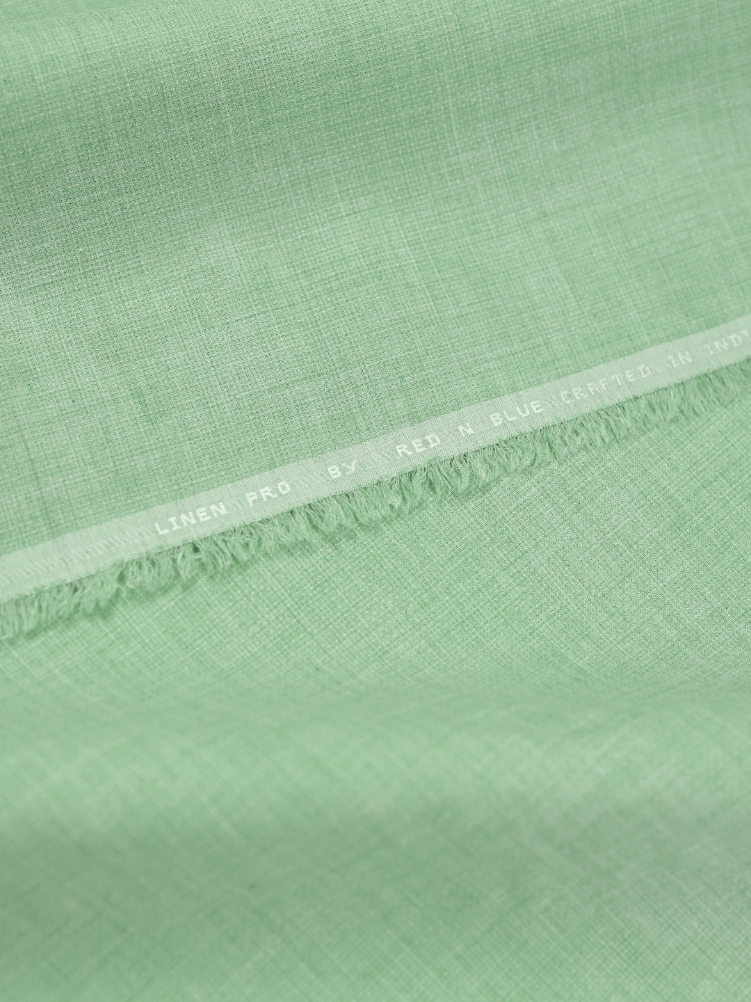 Mens Plain Cotton Linen Pista Green Color Shirting Linen Leaf