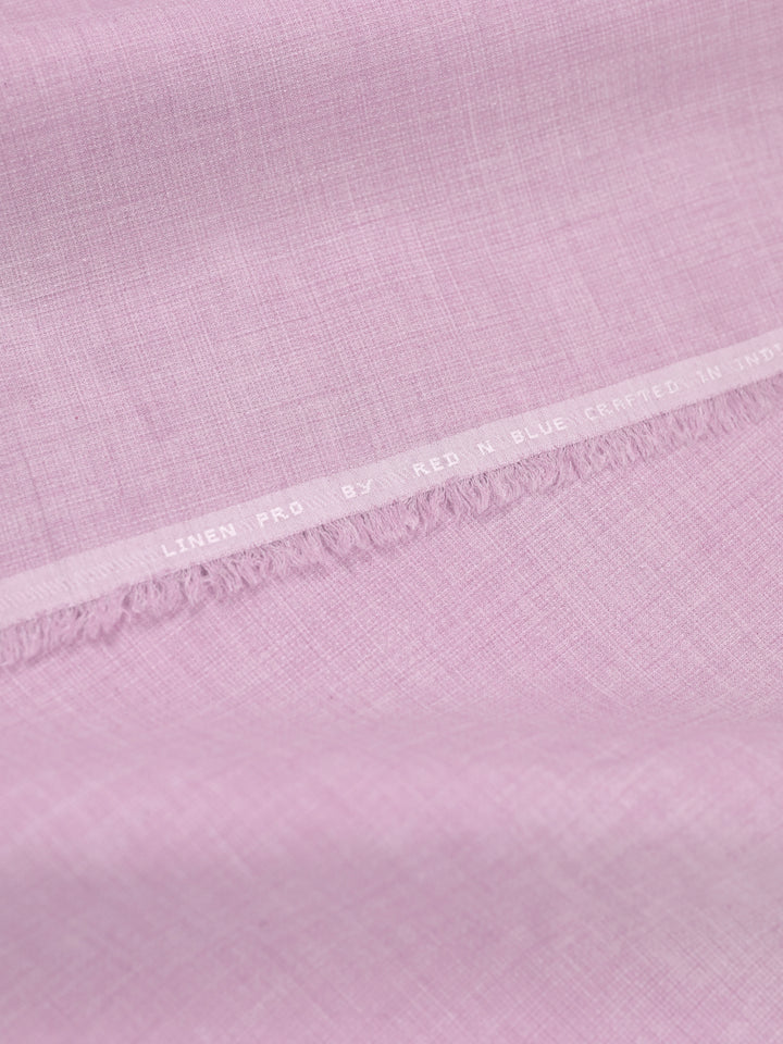 Mens Plain Cotton Blend Pink Color Shirting Feel Touch