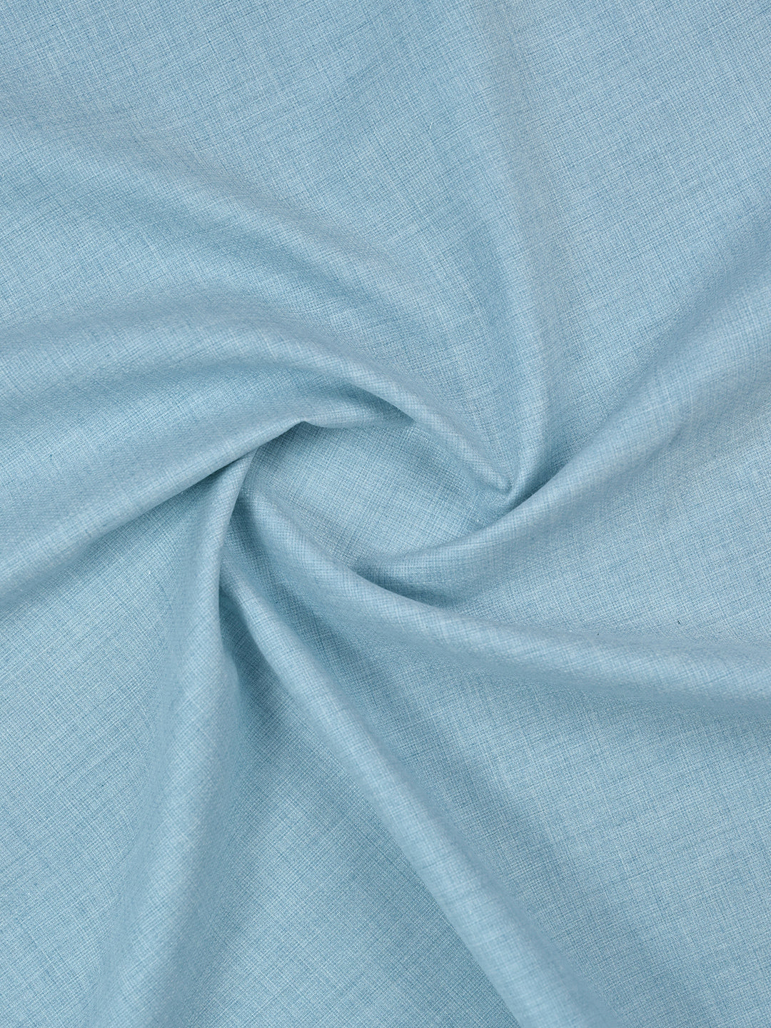 Mens Plain Cotton Blend Blue Color Shirting Feel Touch