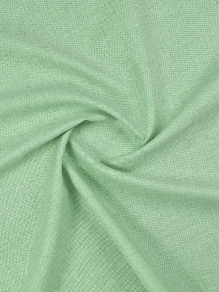 Mens Plain Cotton Linen Pista Green Color Shirting Linen Leaf