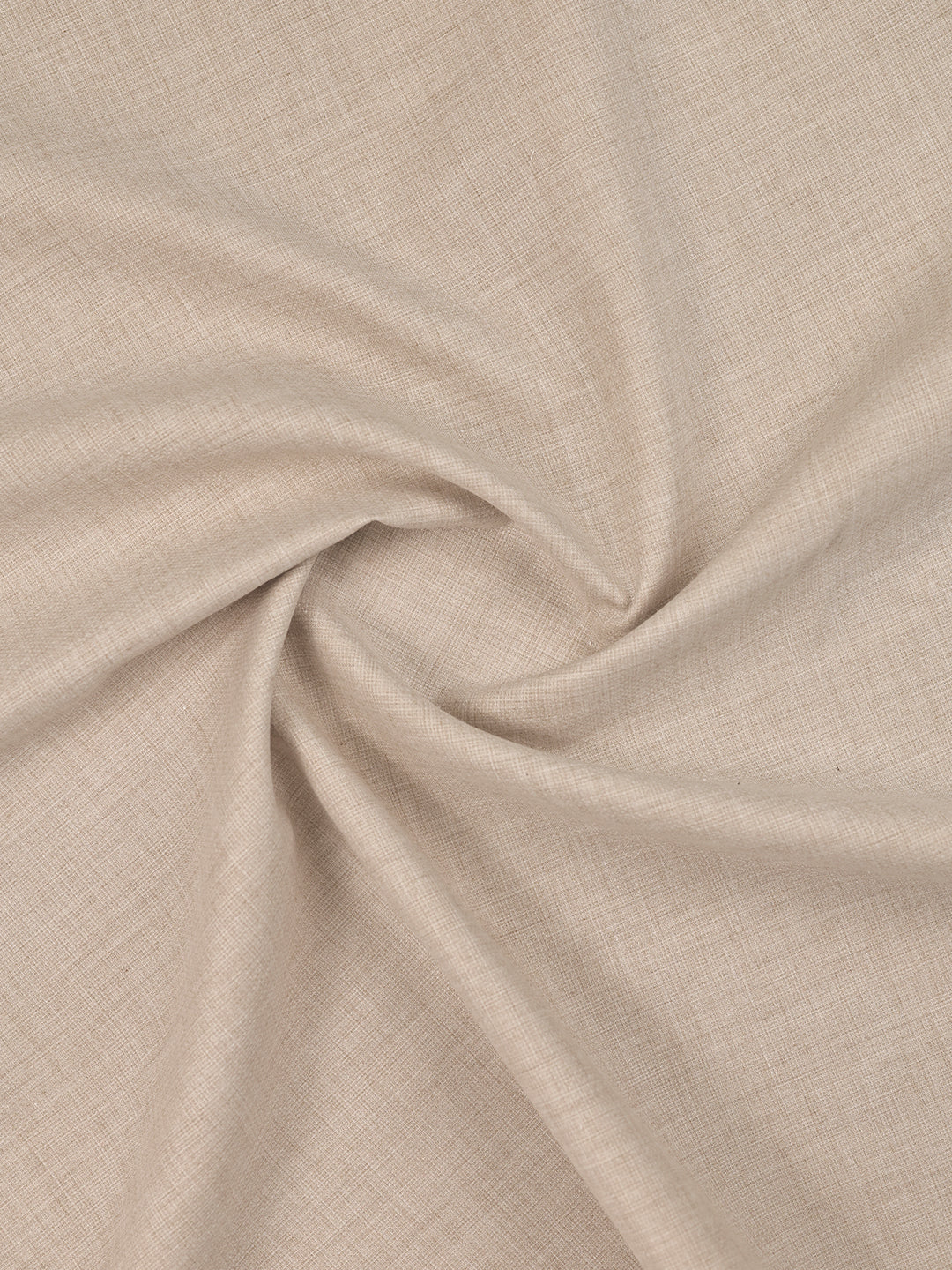 Mens Plain Cotton Linen Beige Color Shirting Linen Leaf
