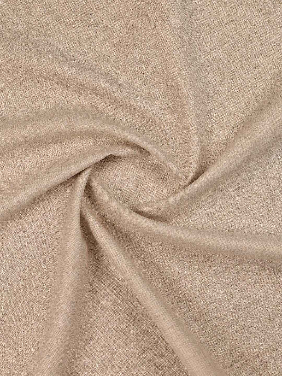 Mens Plain Cotton Linen Cream Color Shirting Linen Leaf