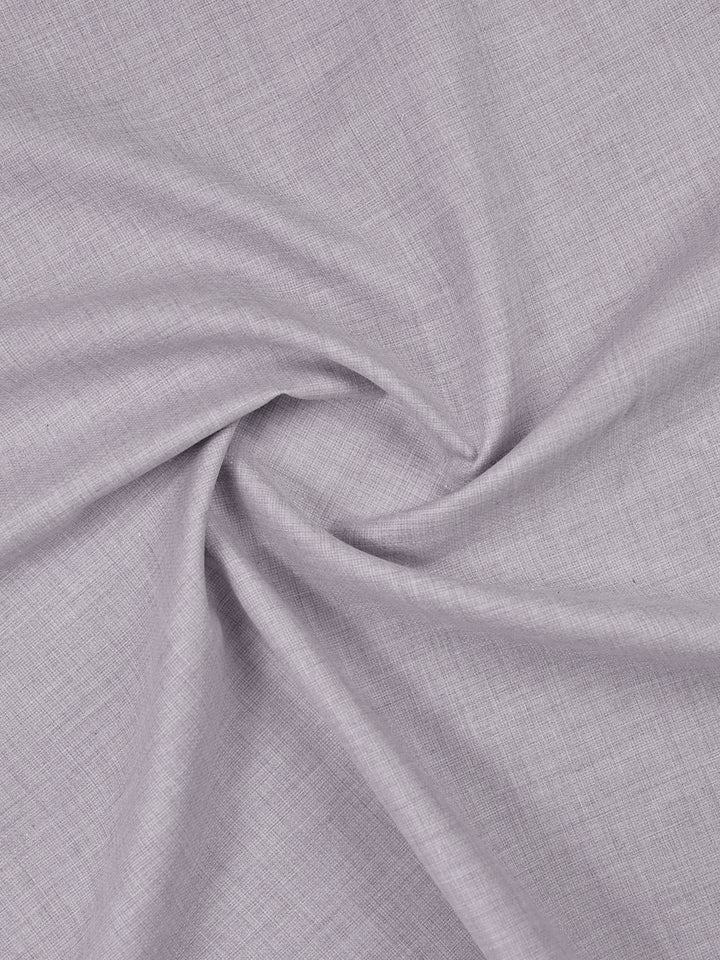 Mens Plain Cotton Blend Light Lavender Color Shirting Feel Touch