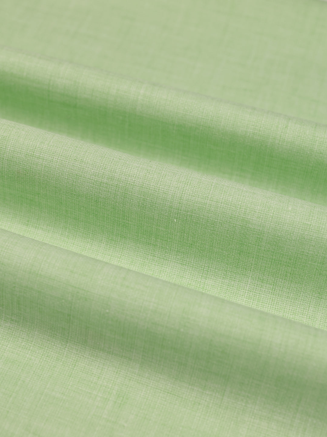 Mens Plain Cotton Linen Lime Green Color Shirting Linen Leaf
