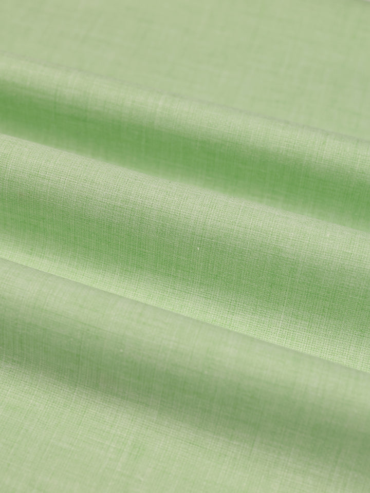 Mens Plain Cotton Linen Lime Green Color Shirting Linen Leaf
